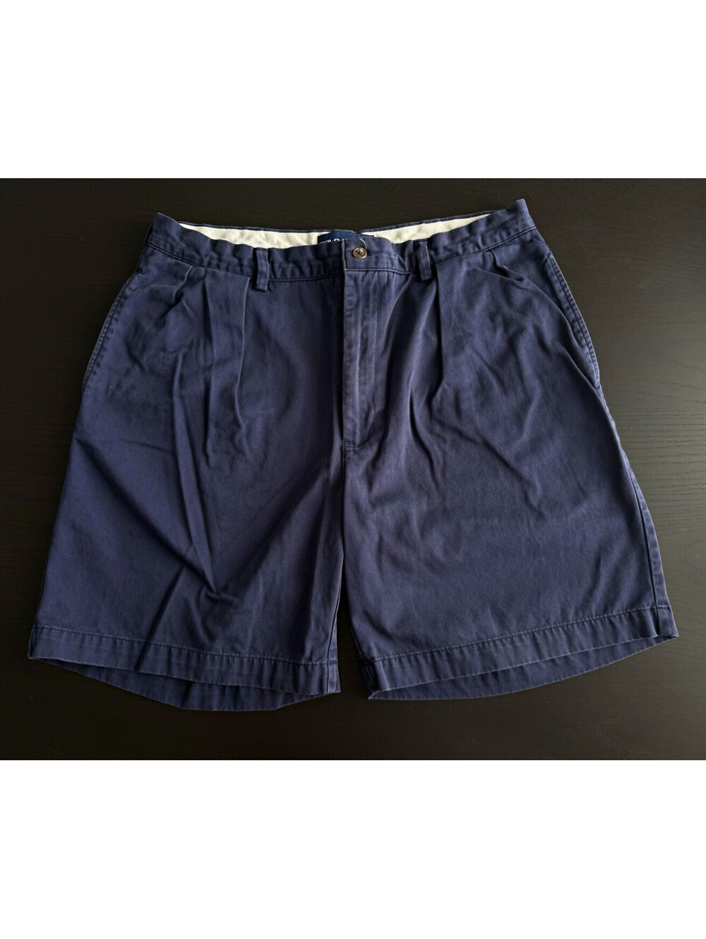 Vtg Polo Golf Ralph Lauren Classic 7.5” Shorts Mens Sz 36 Navy Blue Cotton Crest